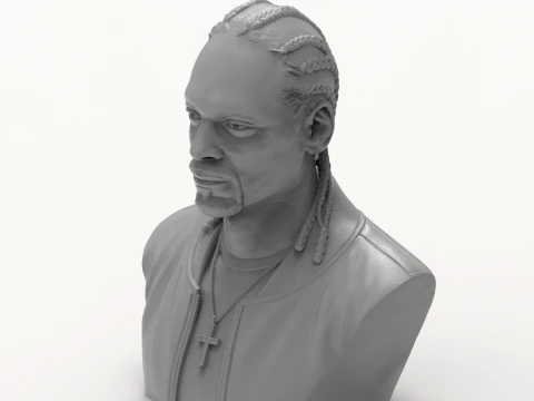 Snoop Dogg 3D Printable Bust 3D Print Model