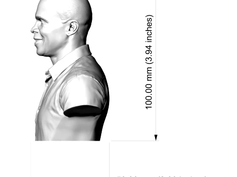 Sugar Ray Leonard 3D Printable Bust 3D Print Model