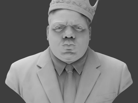 The Notorious BIG 3D Printable Bust 3D Print Model