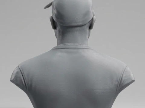 Tupac Shakur 3D Printable Bust 3D Print Model