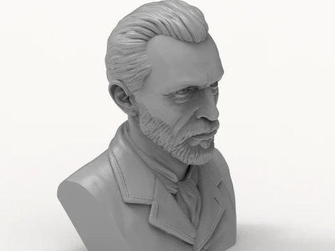 Vincent Van Gogh 3D Printable Bust 3D Print Model