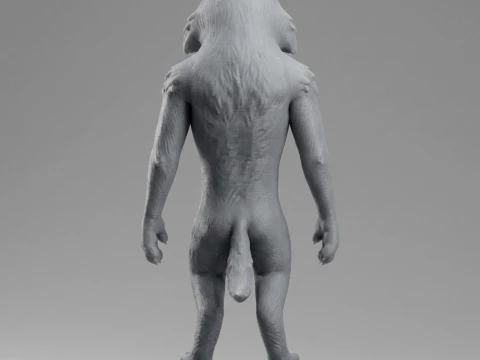Wolf 3D Printable Figurine 3D Print Model