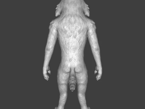 Wolf 3D Printable Figurine 3D Print Model