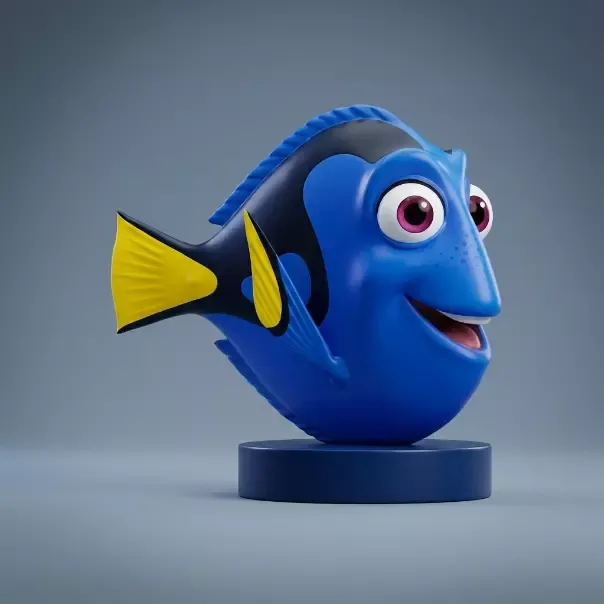Nemo 3D Printable Figurine 3D Print Model .c4d .max .obj .3ds .fbx .stl .blend 