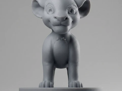 Simba Printable Figurine 3D print model 3D Print Model