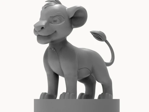 Simba Printable Figurine 3D print model 3D Print Model
