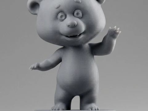 Bear 3D Printable Figurine 3D Print Model