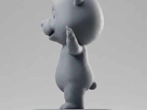 Bear 3D Printable Figurine 3D Print Model