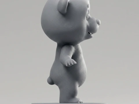 Bear 3D Printable Figurine 3D Print Model