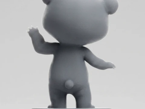 Bear 3D Printable Figurine 3D Print Model