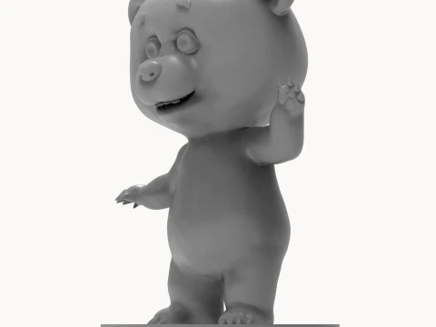 Bear 3D Printable Figurine 3D Print Model