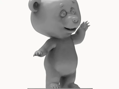 Bear 3D Printable Figurine 3D Print Model