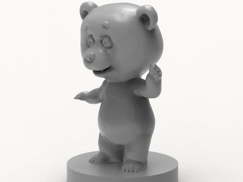 Bear 3D Printable Figurine 3D Print Model