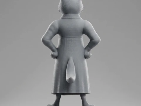 Fox 3D Printable Figurine 3D Print Model