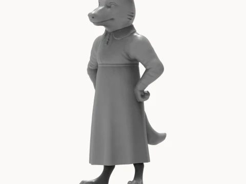 Fox 3D Printable Figurine 3D Print Model