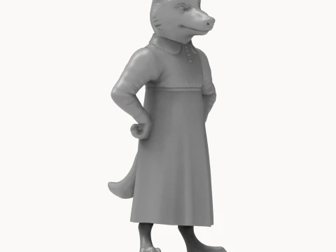 Fox 3D Printable Figurine 3D Print Model