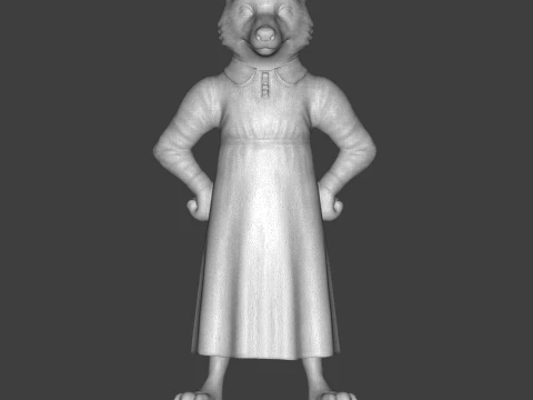 Fox 3D Printable Figurine 3D Print Model