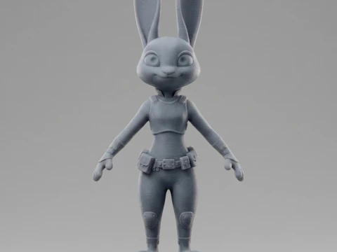 Judy Hopps 3D Printable Figurine 3D Print Model