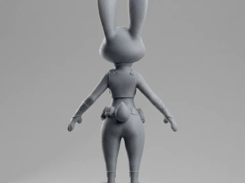 Judy Hopps 3D Printable Figurine 3D Print Model