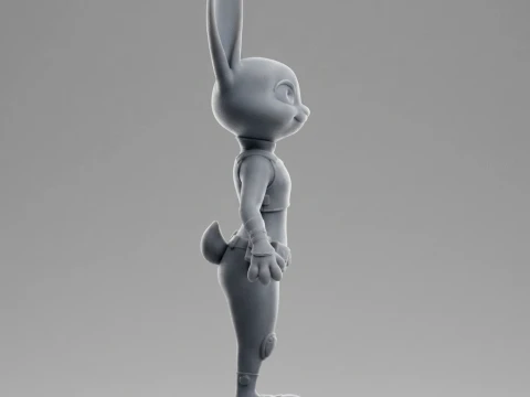Judy Hopps 3D Printable Figurine 3D Print Model