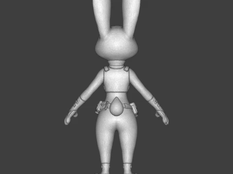 Judy Hopps 3D Printable Figurine 3D Print Model