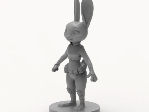 Judy Hopps 3D Printable Figurine 3D Print Model