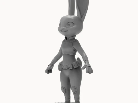 Judy Hopps 3D Printable Figurine 3D Print Model