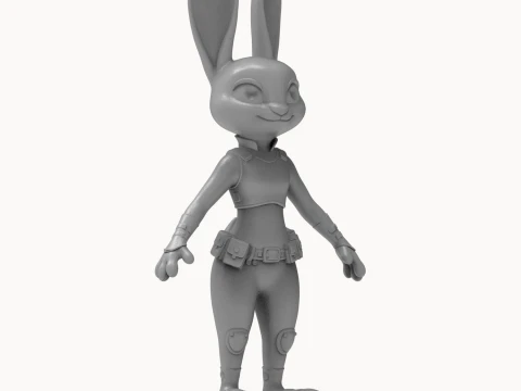 Judy Hopps 3D Printable Figurine 3D Print Model