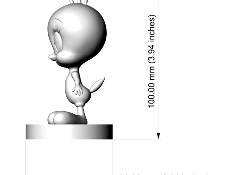 Tweety 3D Printable Figurine 3D Print Model