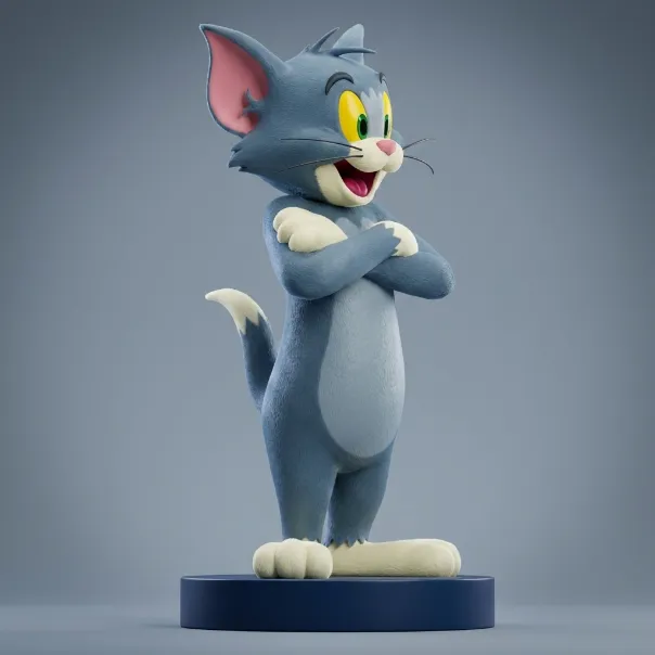 Tom 3D Printable Figure 3D Print Model .c4d .max .obj .3ds .fbx .stl .blend