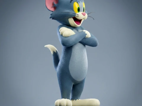 Tom 3D Printable Figure Model Cetak 3D