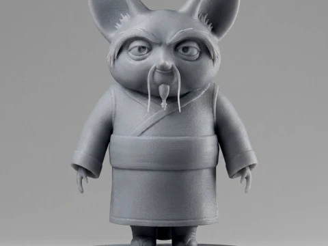 Shifu Kung Fu Panda 3D Printable Figure 3D Print Model
