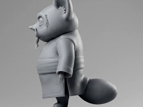 Shifu Kung Fu Panda 3D Printable Figure 3D Print Model