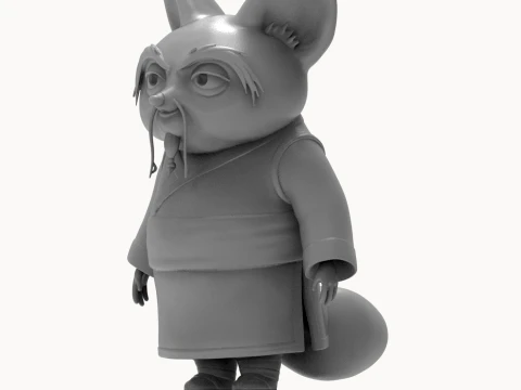 Shifu Kung Fu Panda 3D Printable Figure 3D Print Model