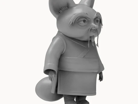 Shifu Kung Fu Panda 3D Printable Figure 3D Print Model