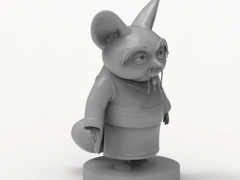 Shifu Kung Fu Panda 3D Printable Figure 3D Print Model
