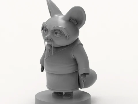 Shifu Kung Fu Panda 3D Printable Figure 3D Print Model