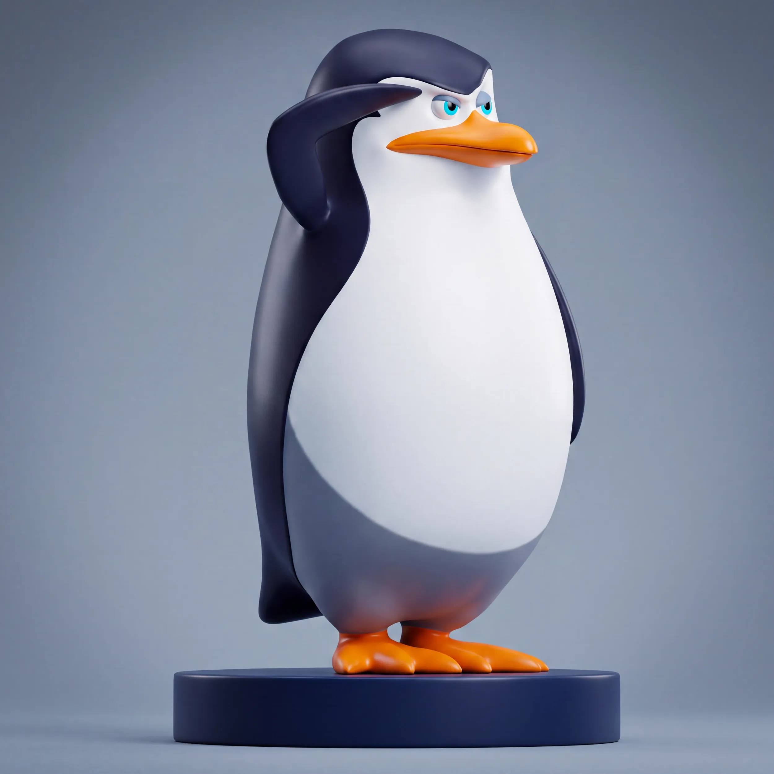 Penguin 3D Printable Figure 3D Print Model .c4d .max .obj .3ds .fbx .stl .blend 
