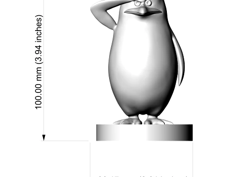 Penguin 3D Printable Figure 3D Print Model