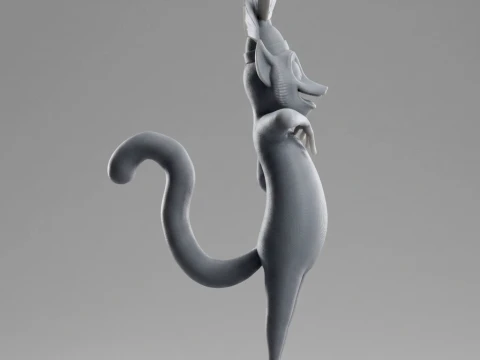 King Julien 3D Printable Figure 3D Print Model