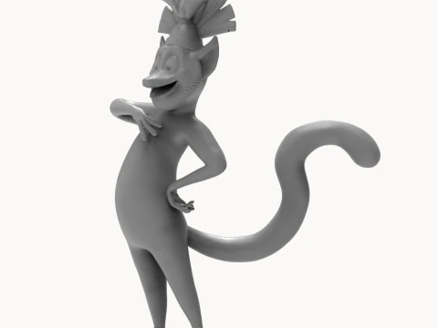 King Julien 3D Printable Figure 3D Print Model