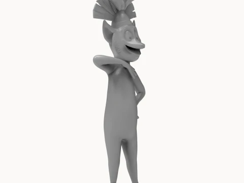 King Julien 3D Printable Figure 3D Print Model