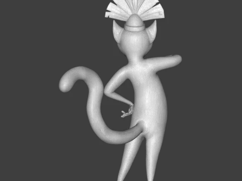 King Julien 3D Printable Figure 3D Print Model