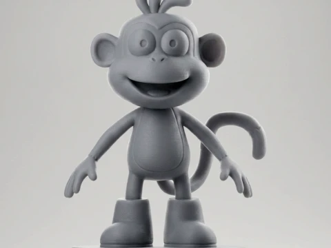 Monkey Dora 3D Printable Figure 3D Print Model