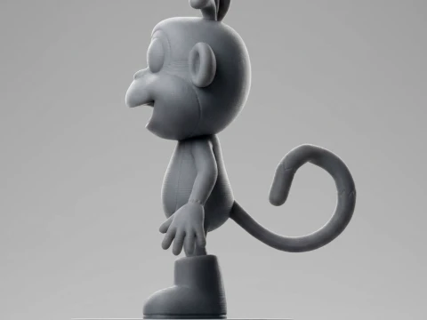 Monkey Dora 3D Printable Figure 3D Print Model