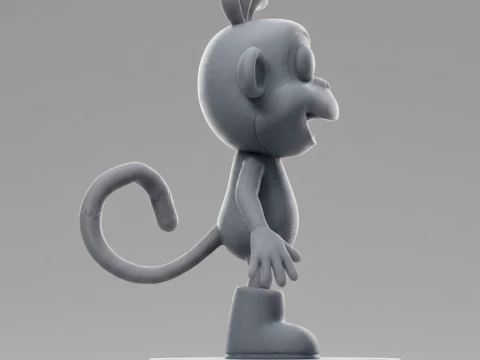 Monkey Dora 3D Printable Figure 3D Print Model