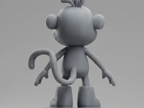 Monkey Dora 3D Printable Figure 3D Print Model