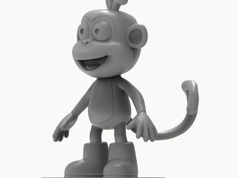 Monkey Dora 3D Printable Figure 3D Print Model