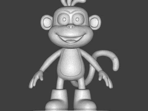 Monkey Dora 3D Printable Figure 3D Print Model