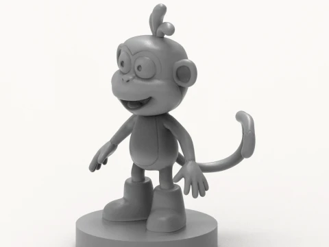 Monkey Dora 3D Printable Figure 3D Print Model